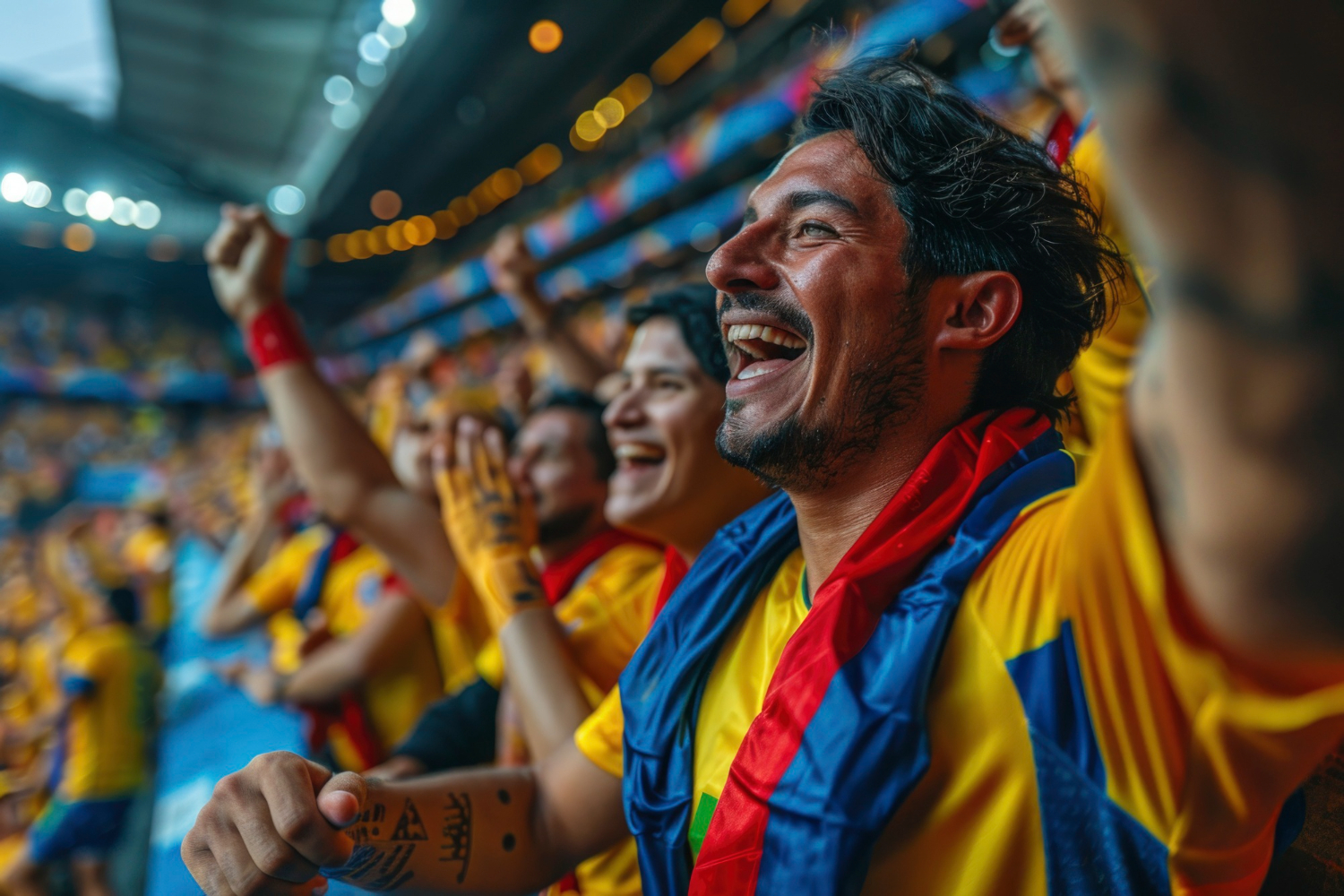 Aficionados celebrando